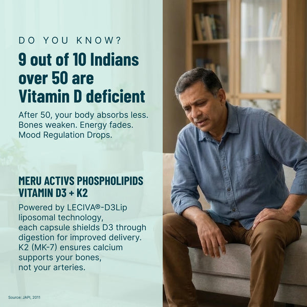 Phospholipids Vitamin D3 + K2 | For Joint Comfort, Energy, Better Mood and Bone Strength After Menopause