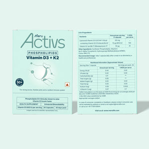 Phospholipids Vitamin D3 + K2 | For Joint Comfort, Energy, Better Mood and Bone Strength After Menopause