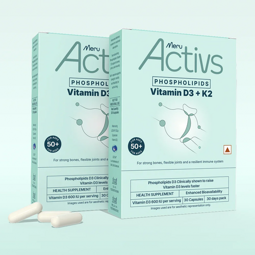 Phospholipids Vitamin D3 + K2 | For Joint Comfort, Energy, Better Mood and Bone Strength After Menopause