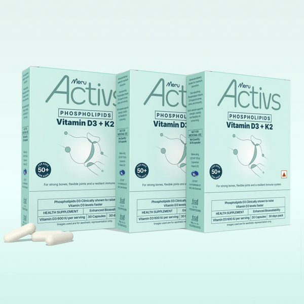 Phospholipids Vitamin D3 + K2 | For Joint Comfort, Energy, Better Mood and Bone Strength After Menopause