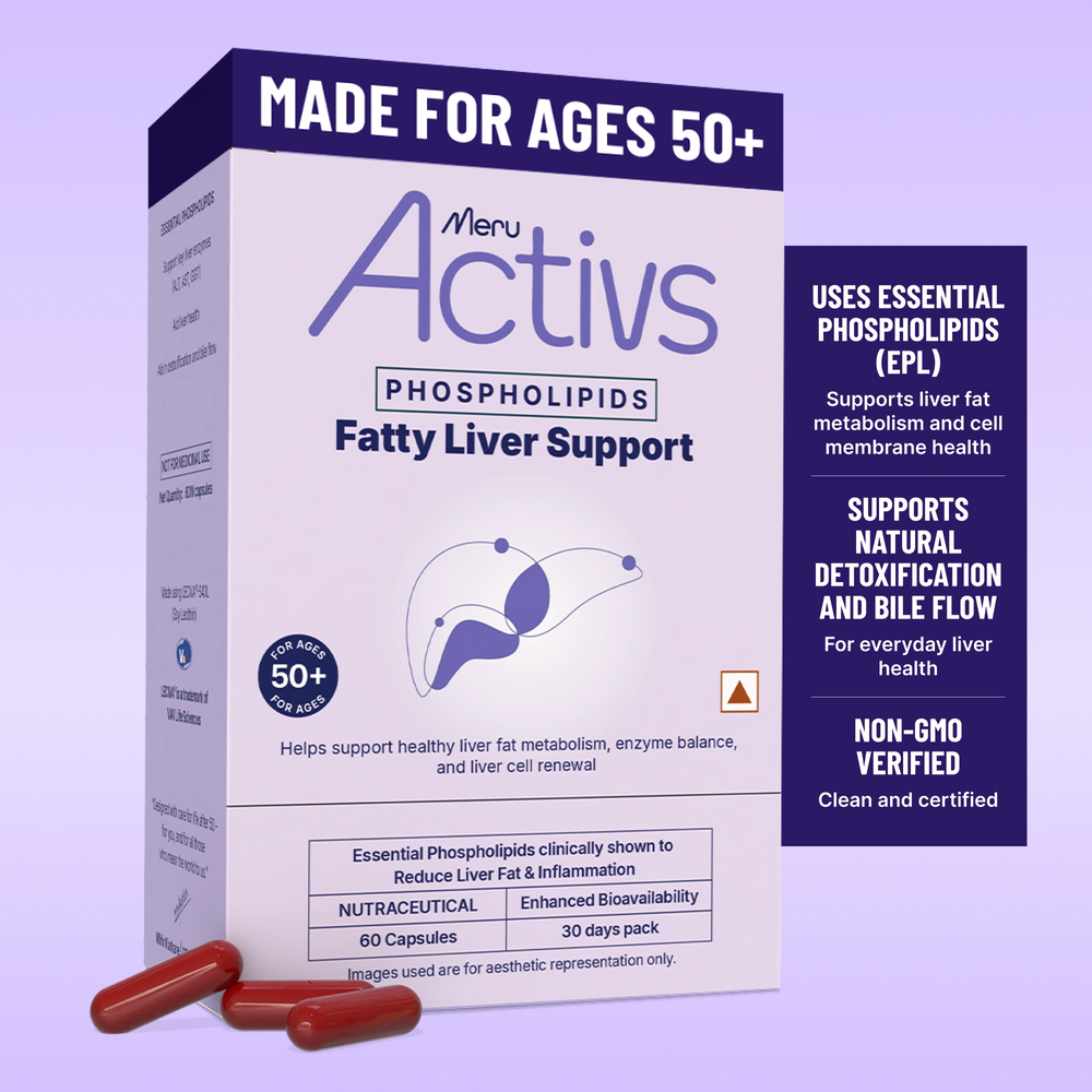 Phospholipids Fatty Liver Support Supplement | Liver Fat Metabolism & Cell Renewal | For Adults 50+