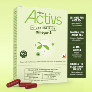 Phospholipids Omega-3 Supplement | Algal Oil Derived | For 50 Plus