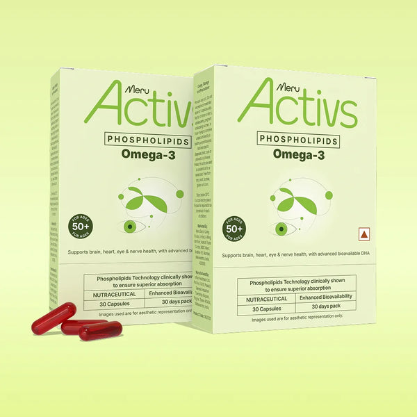 Phospholipids Omega-3 Supplement | Algal Oil Derived | For 50 Plus