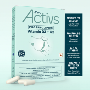 Phospholipids Vitamin D3 + K2 | For Joint Comfort, Energy, Better Mood and Bone Strength After Menopause