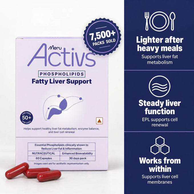 Phospholipids Fatty Liver Support Supplement | Liver Fat Metabolism & Cell Renewal | For Adults 50+
